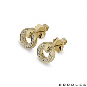 Boodles Yellow Gold Diamond Roulette Earrings Boodles Yellow Gold Diamond Roulette Earrings